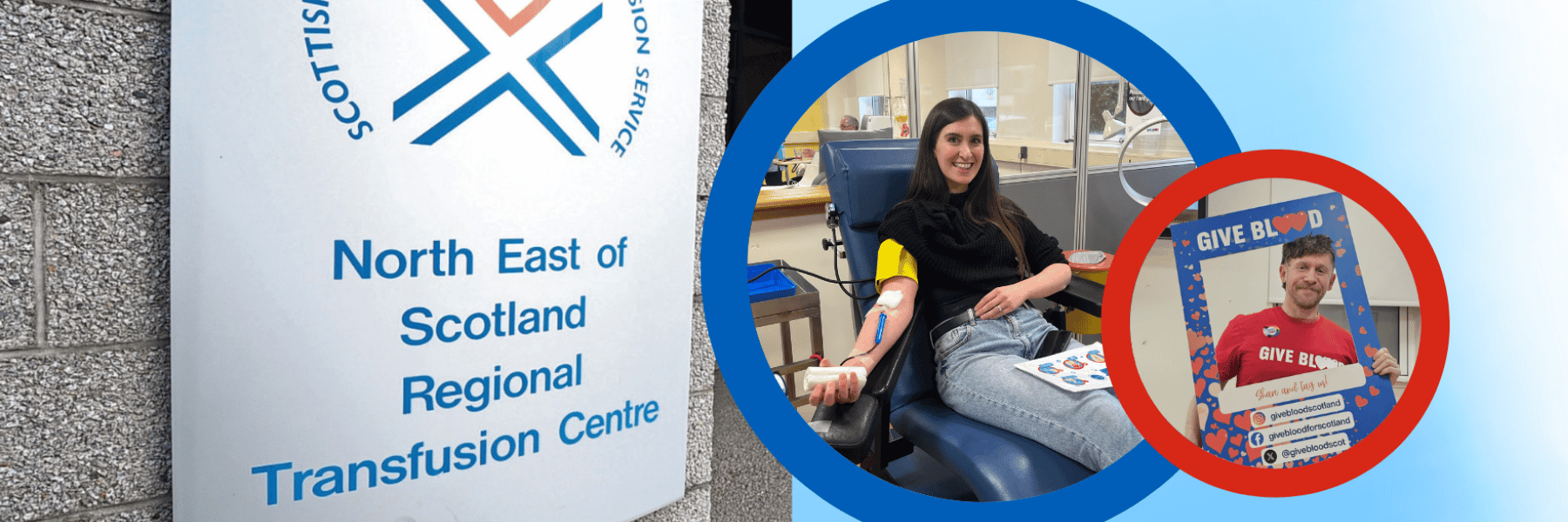 donors give blood at Aberdeen donor centre