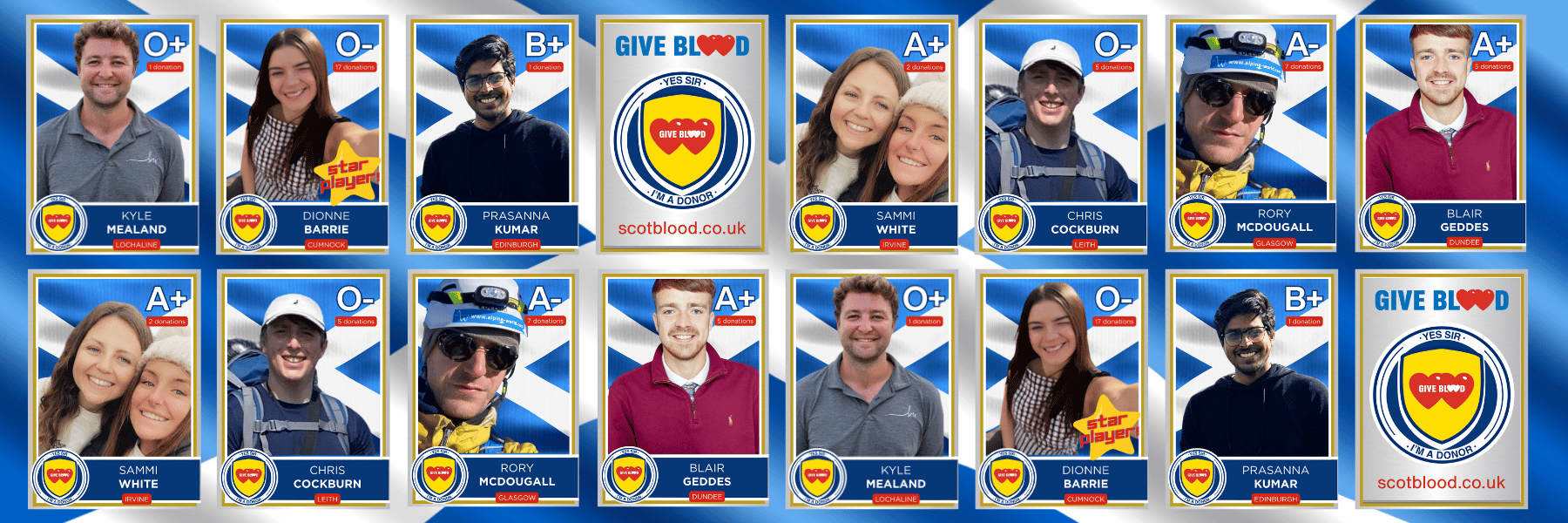 All pictures of Team 98 donors