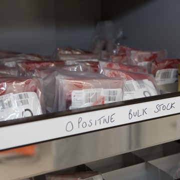 Blood bag storage