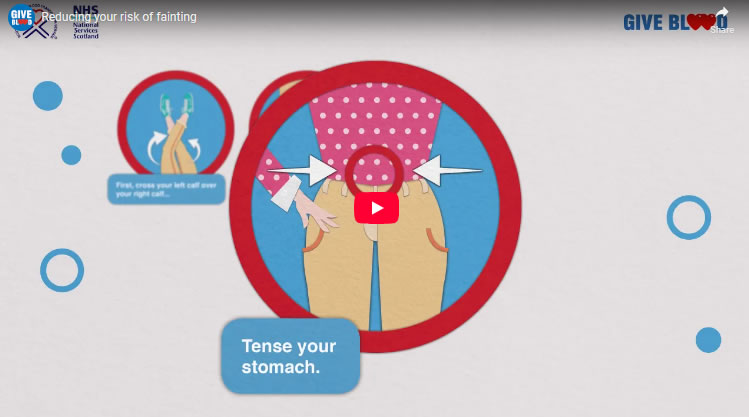 Thumbnail for the video 'Reducing your risk of fainting' on YouTube"